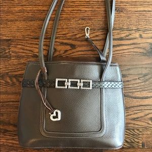 Brighton Chocolate Pebbled Handbag